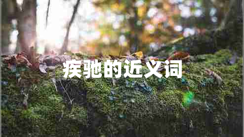 疾馳的近義詞