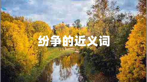 紛爭的近義詞