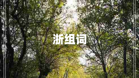 浙組詞