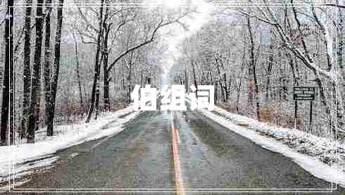 伯組詞