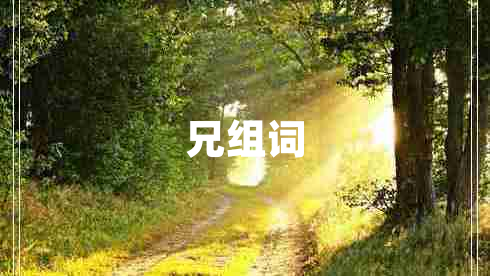 兄組詞