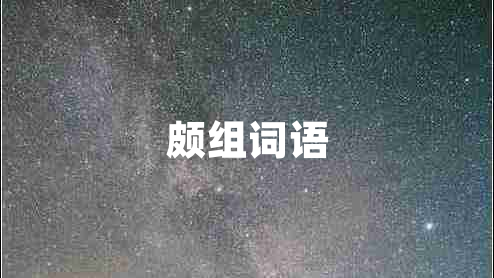 頗組詞語