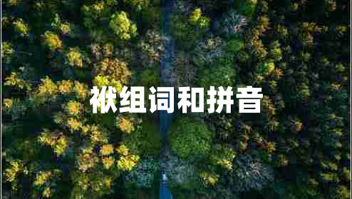 袱組詞和拼音