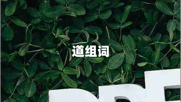道組詞