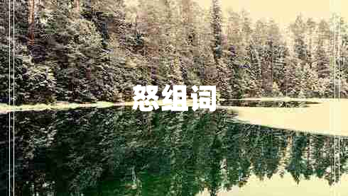 怒組詞