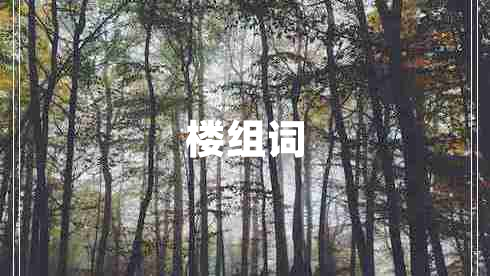 樓組詞