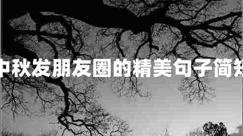 中秋發(fā)朋友圈的精美句子簡(jiǎn)短