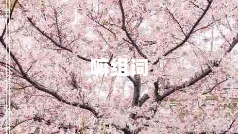 嘛組詞