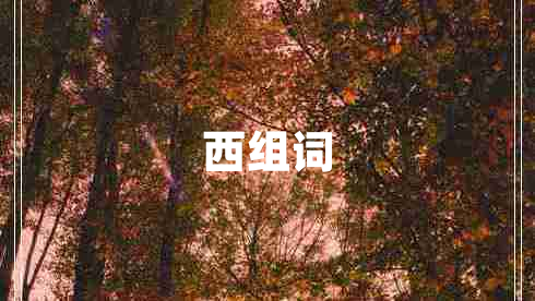 西組詞