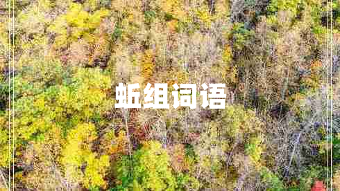 蚯組詞語(yǔ)