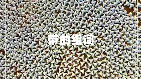 帶的組詞