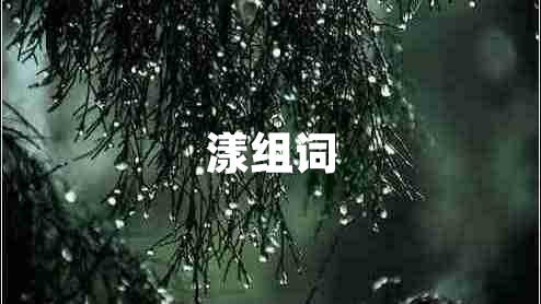 漾組詞