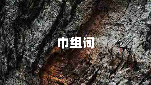 巾組詞