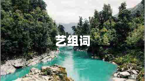 藝組詞