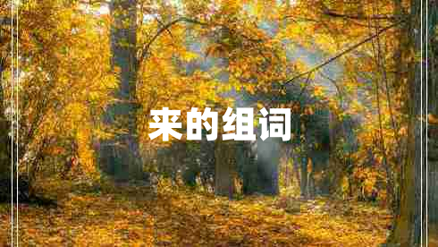 來的組詞