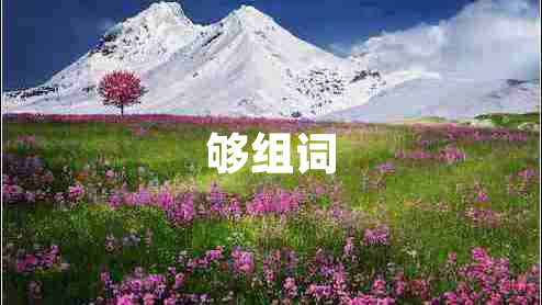 夠組詞