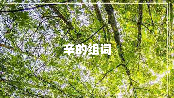 辛的組詞