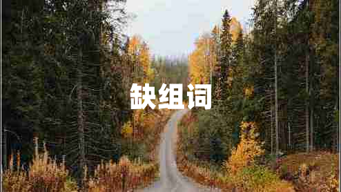 缺組詞