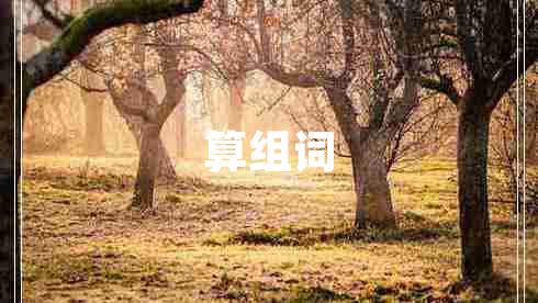 算組詞