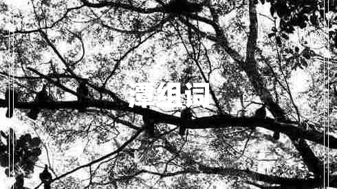 潭組詞