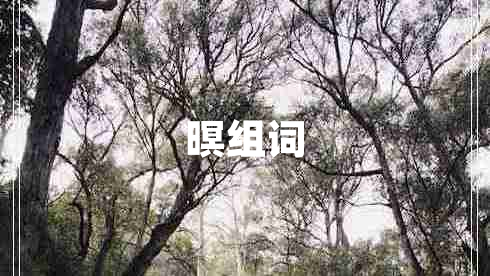 暝組詞