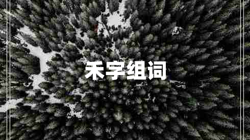 禾字組詞