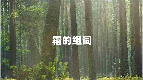 霜的組詞