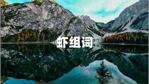 蝦組詞
