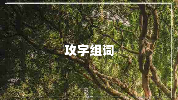 攻字組詞