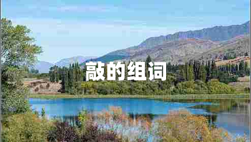 敲的組詞