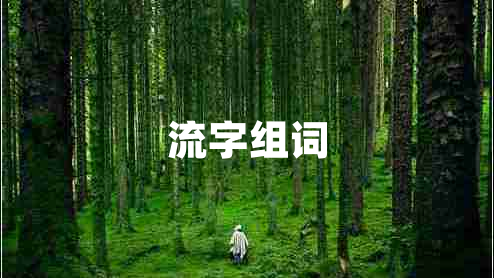 流字組詞