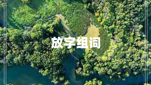 放字組詞