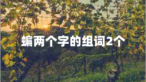 蝙兩個(gè)字的組詞2個(gè)