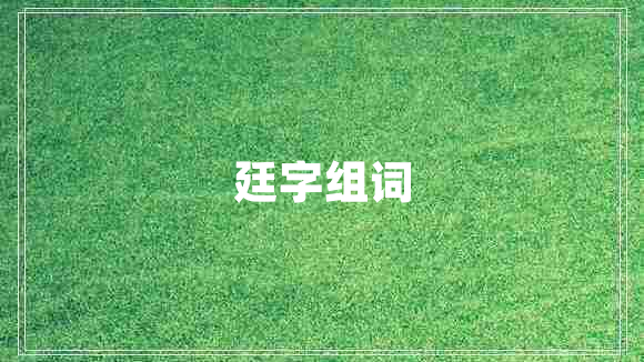 廷字組詞