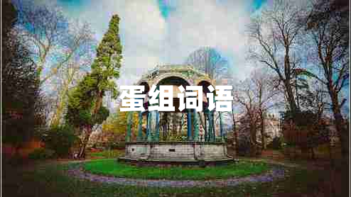 蛋組詞語