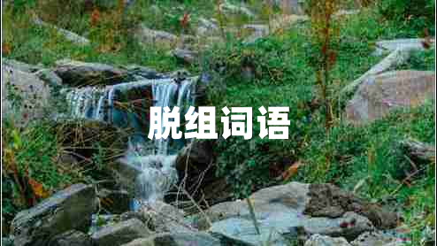 脫組詞語