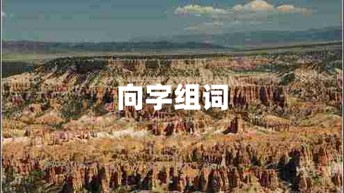 向字組詞