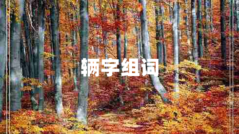輛字組詞