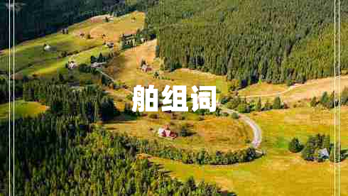 舶組詞