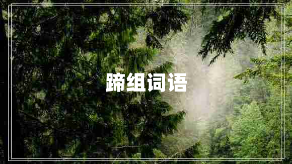 蹄組詞語(yǔ)