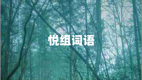 悅組詞語(yǔ)