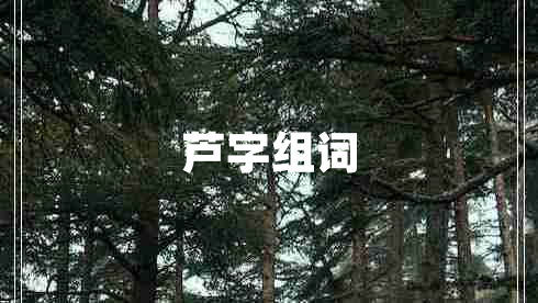 蘆字組詞
