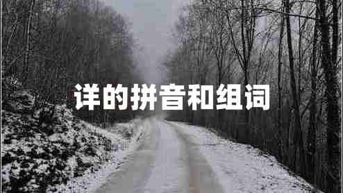 詳的拼音和組詞