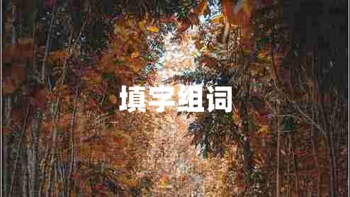 填字組詞