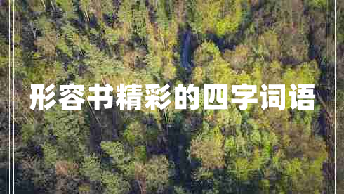 形容書精彩的四字詞語