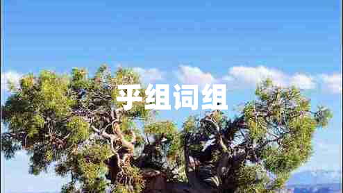 乎組詞組