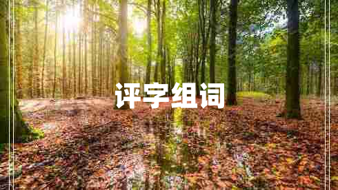 評字組詞