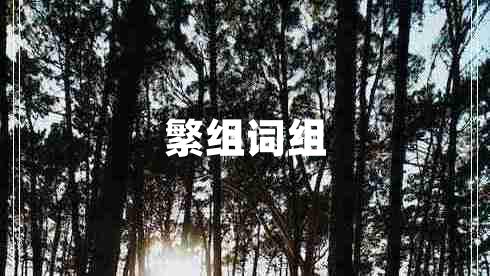 繁組詞組