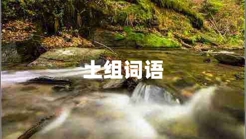 土組詞語(yǔ)