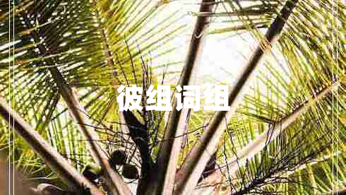 彼組詞組